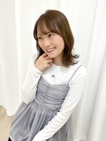 エミュ 天文館店(eMu) ブリーチなしミントベージュ×ミディアム