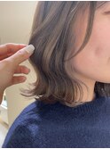 イヤリングカラー◎赤み消しグレージュ