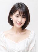 内巻きショートボブ