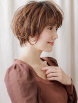 カバーヘアアンドスパ ブリス 浦和(COVER HAIR&SPA bliss) アプリコットオレンジ小顔フェザーショートマッシュパーマW浦和