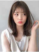 愛されハイライトカラーレイヤーカットナチュラルカール艶感