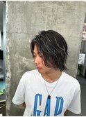 波巻きツイストスパイラルパーマ/フェザーパーマ/眉毛/メンズ