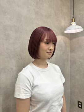 ウタリ(utari) 高発色チェリーレッド【難波 桜川/ケアブリーチ】