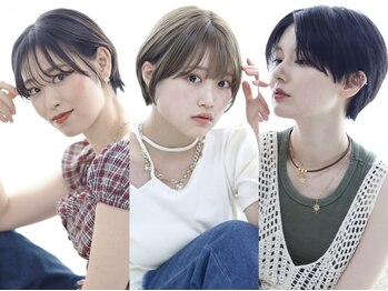 ヘアリゾート バレンタイン(hair+resort valentine)の写真/【口コミ多数☆女性stylistが多い】大人可愛いショートが叶う♪伸びてもキレイなフォルムが続くカット！