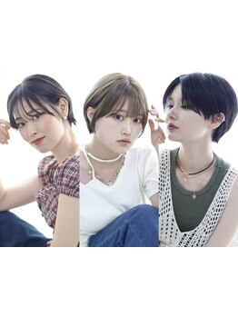 【口コミ多数☆女性stylistが多い】大人可愛いショートが叶う♪伸びてもキレイなフォルムが続くカット！