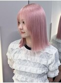 ハイトーンカラーペールピンクシルバーホワイトブロンドレイヤー