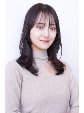 ケアリー 千葉ニュータウン中央(Carelly) 縮毛矯正/くびれヘアー/アプリコットオレンジ