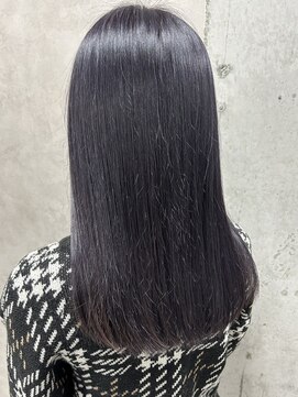 ルノン フィージュ(LUNON fieju) 暗めカラーグランマッシュデザインカラーフェイスフレーミング