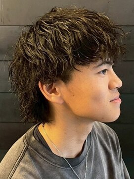 ディスイズバーバーセカンド(THIS IS BARBER 2nd) マッシュ 波巻きスパイラルパーマ 束感 メンズパーマ 20代