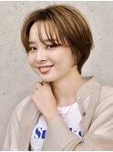 ショートヘア マッシュショート 前髪あり 近鉄奈良 田村梨乃