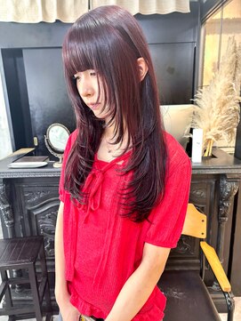 ノエル 池袋店(noel) 【noel】mayu×艶暖色ブリーチなしダブルカラー