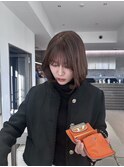 透明感/ボブ/マロンベージュ/ブリーチなし/向ヶ丘遊園/登戸/ELEN