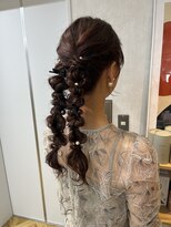 ガーデン 銀座(GARDEN)&nbsp;ヘアセット/お呼ばれヘア/結婚式/参列/編み下ろし/編み込み/小顔