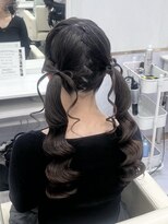 ヘアセットアリエス(aries) 髪の毛リボンツインテール