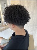 カット＋メンズパーマ(新潟/メンズカット/フェード/波巻きパーマ