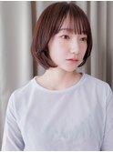 ダークアッシュひし形レイヤーハッシュカットボブY上尾30代40代