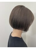 ボブ×グレージュカラー