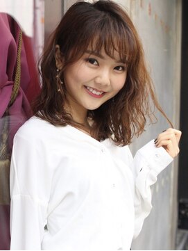 フォルテレイ 青山(FORTE Lei) 【FORTE青山/表参道】斜めバングクラシカルセミロングスタイル