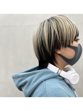 エヌ(N) 抜きっぱなしブランド × ショートマッシュウルフ