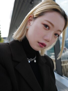 セシルヘアー JR尼崎店(Cecil hair) 切りっぱなしボブ×外国人風ハイトーン
