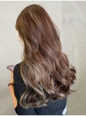 20代30代40代大人可愛いミルクティーベージュハイライト