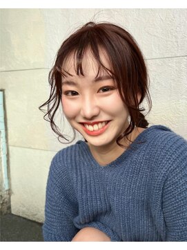 エミュ 天文館店(eMu) 大人可愛いピンクブラウンカラー (アレンジver.)