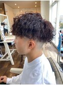 滋賀、南草津、メンズ美容室、波巻きツイストスパイラルパーマ