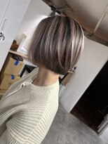 ラフ 難波店(LAFF)&nbsp;#黒髪#ボブルフ#ネビージュ#小顔#ワンレン