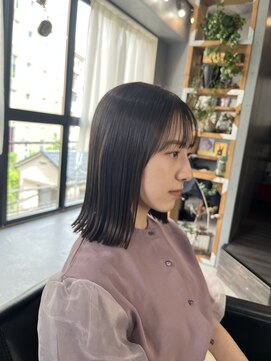 パム 恵比寿(PAM.) 酸性ストレート × ぷつっとボブ