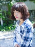 外国人風イルミナ系リラックスボブby premier models☆