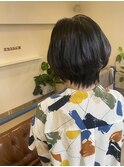 ショートボブ カラーなし