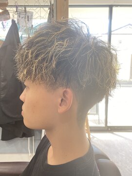 スウェル 船橋店(Swell) ハイライト/マッシュパーマ/ウルフ/波巻き/メンズ2