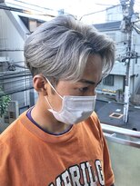 メンズカット ホワイトカラー ツーブロック