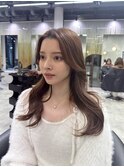韓国ヘア レイヤーカット カーテンバング 表参道