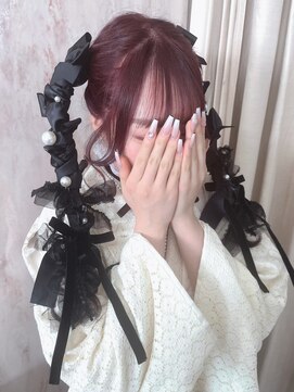 ラビス(Lovis) ハッシュカット/フルバング/似合わせカット/レッドブラウン