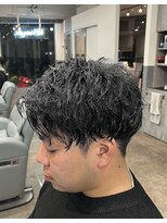 ノイセル 西本町(Noisyle)&nbsp;スーツ男子ビジネス爽やか2way刈り上げパーマスタイル