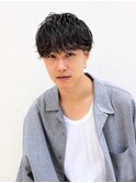 ナチュラルマッシュ×ニュアンスパーマ×ツーブロック