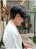 心斎橋 韓国風メンズカット シースルーマッシュ 10代 20代 30代