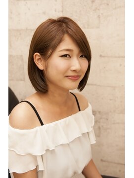 レイ(Ley) 30代40代50代/人気アイロン無しでキマるナチュラルボブ/KenIchi