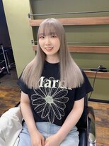 ガルボ ヘアー(garbo hair) #ハイトーン#ホワイトカラー#10代#20代#高知