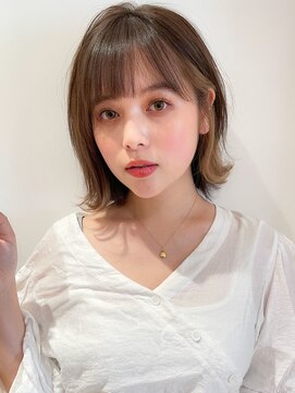 マイラ 銀座(myla) 小顔似合わせカットメルティカラーひし形フェミニンロング着物