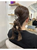 お呼ばれツインヘア/ヘアセット/SHEERalun新小岩店