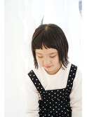 キッズ　外はねボブ