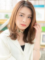 カバーヘアアンドスパ ブリス 浦和(COVER HAIR&SPA bliss)&nbsp;かきあげバング外国人風小顔流れるレイヤーh3浦和20代30代40代