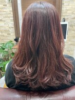 アトリエナガノ(atelier nagano)&nbsp;ニュアンスカラー/センターパート/ツヤ髪スタイル/ブルージュ