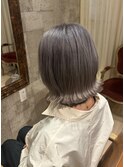 大人気の切りっぱなしハイトーンカラー♪