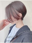 【morio 原宿】ハンサムショート　インナーカラー　ミルクティー