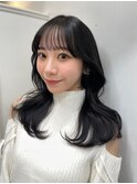 【ダークグレージュ】ブルージュくびレイヤーカット透明感カラー