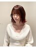 [向坂亜美指名限定]カット+ケアブリーチ+質感再整トリートメント　￥14,575