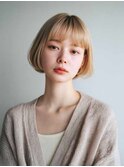 くびレイヤーエモージュグレージュカラーくびれショート/吉祥寺